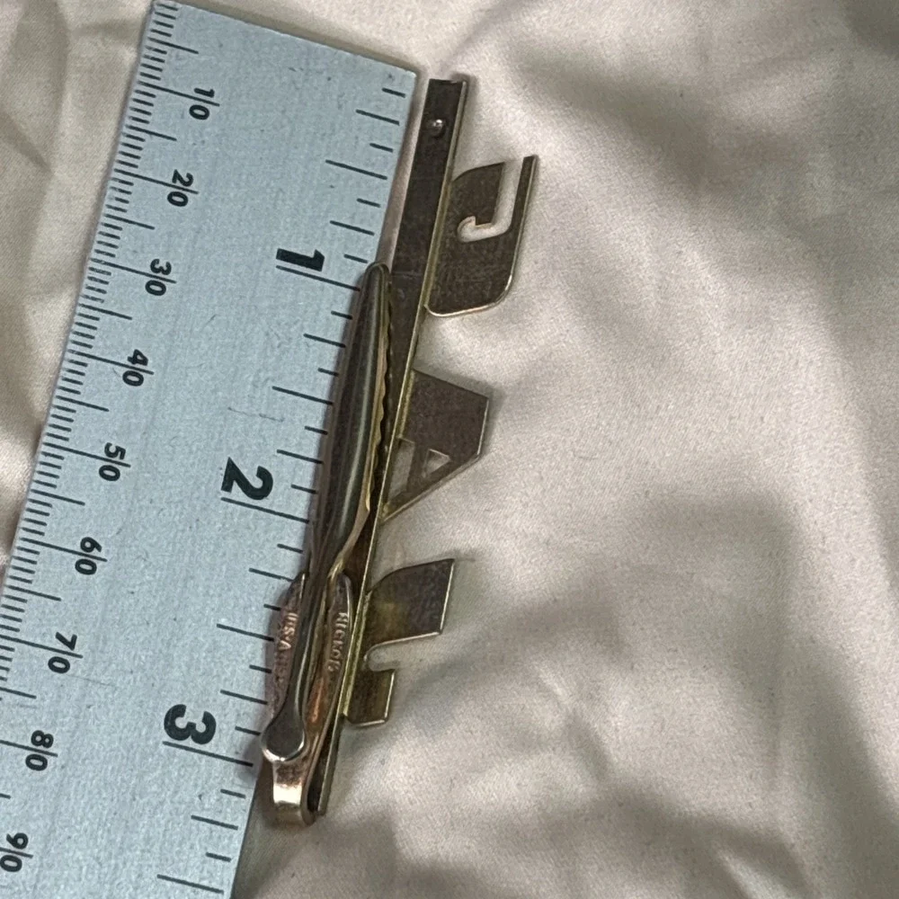 Vintage Hickok USA Tie Clip w/‎ Tie Tack PARTS Repair 2-Piece Lot